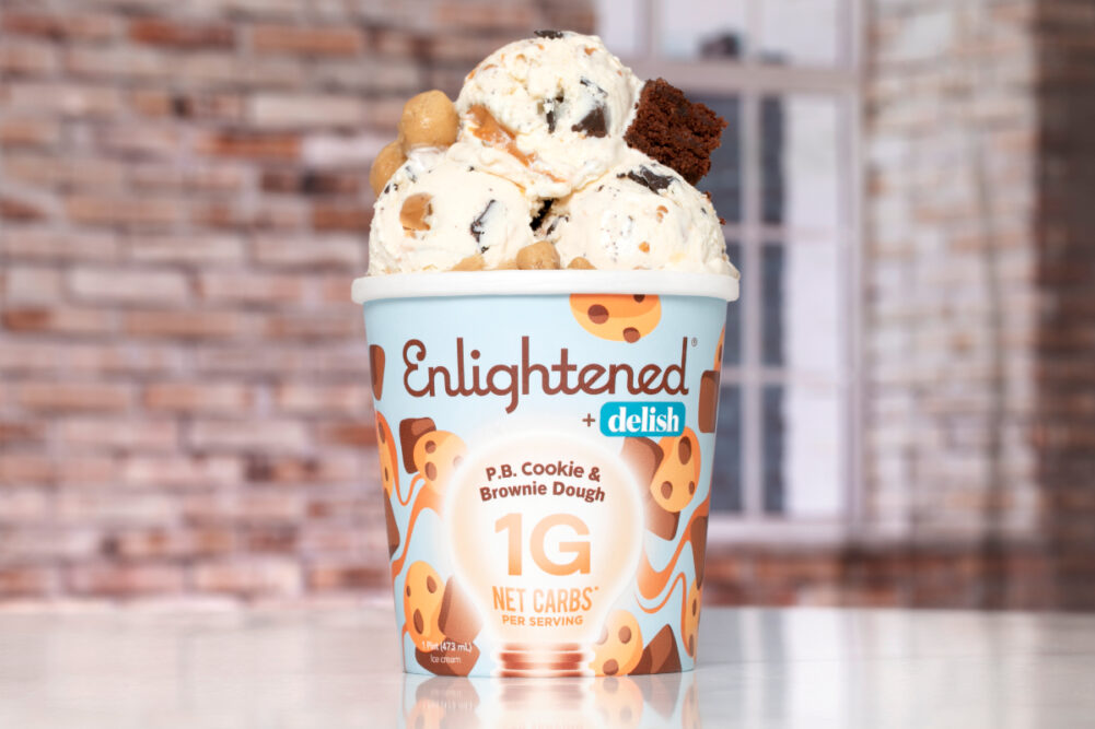 Enlightened Delish P.B. Cookie & Brownie Dough keto ice cream