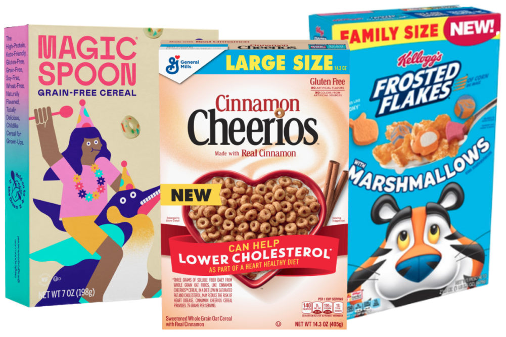 New cereals from General Mills, Kellogg and Magic Spoon