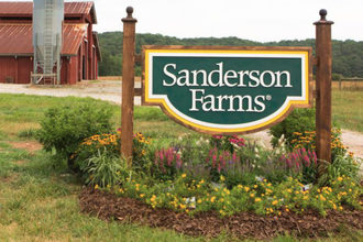 Sanderson Farms sign