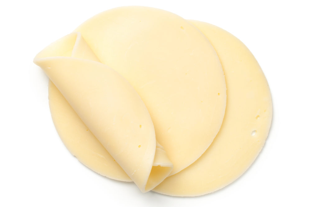 Mozzarella cheese slices