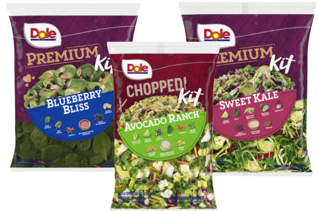 Dole Premium and Chopped salad kits