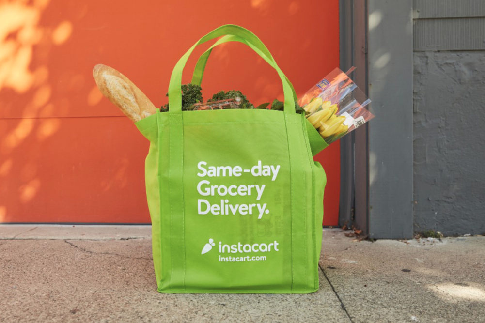 Instacart grocery delivery bag