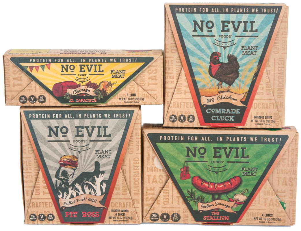 No Evil Foods plant-based products