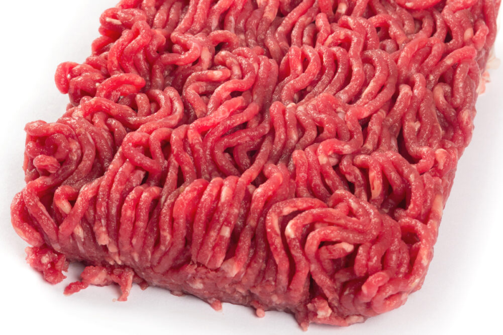 Raw ground beef