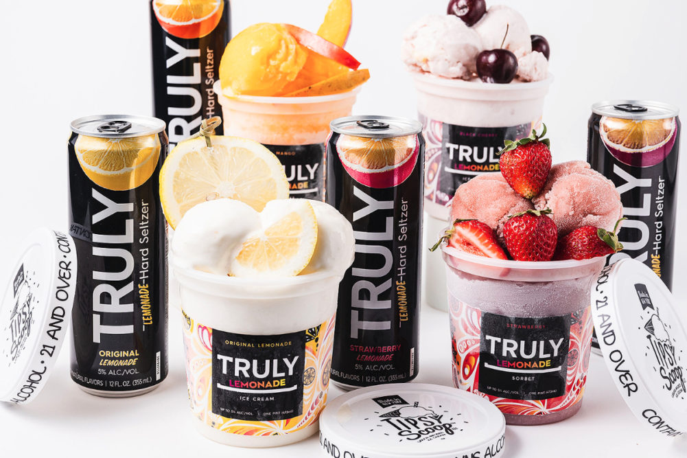 Truly Hard Seltzer ice cream and sorbet