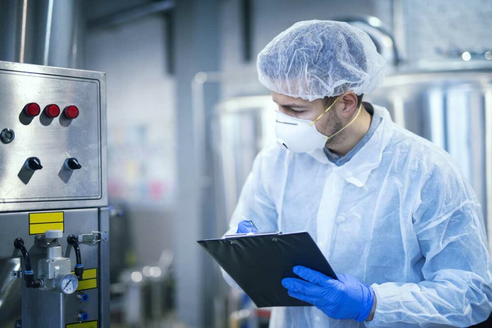 Food safety check in bakery facility