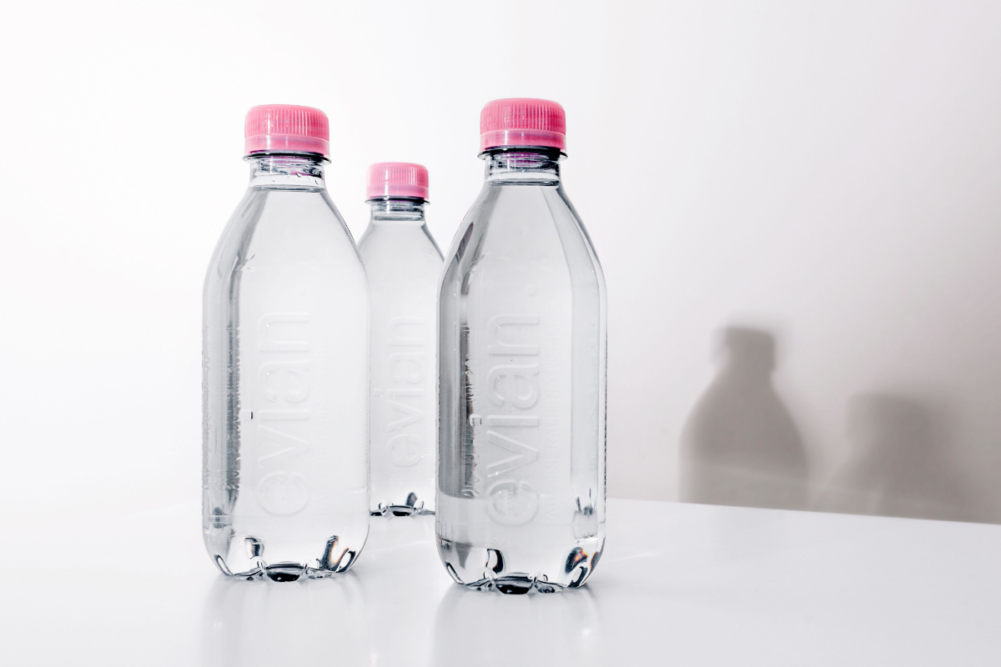 Danone water bottles
