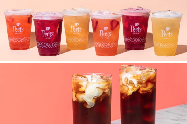 Peet’s Fruit Tea Shakers and cold-brew coffee beverages inspired by desserts