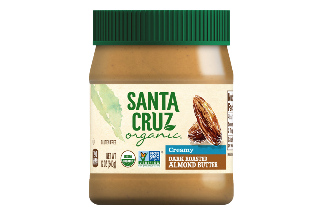 Santa Crus organic almond butter from the JM Smucker Co.