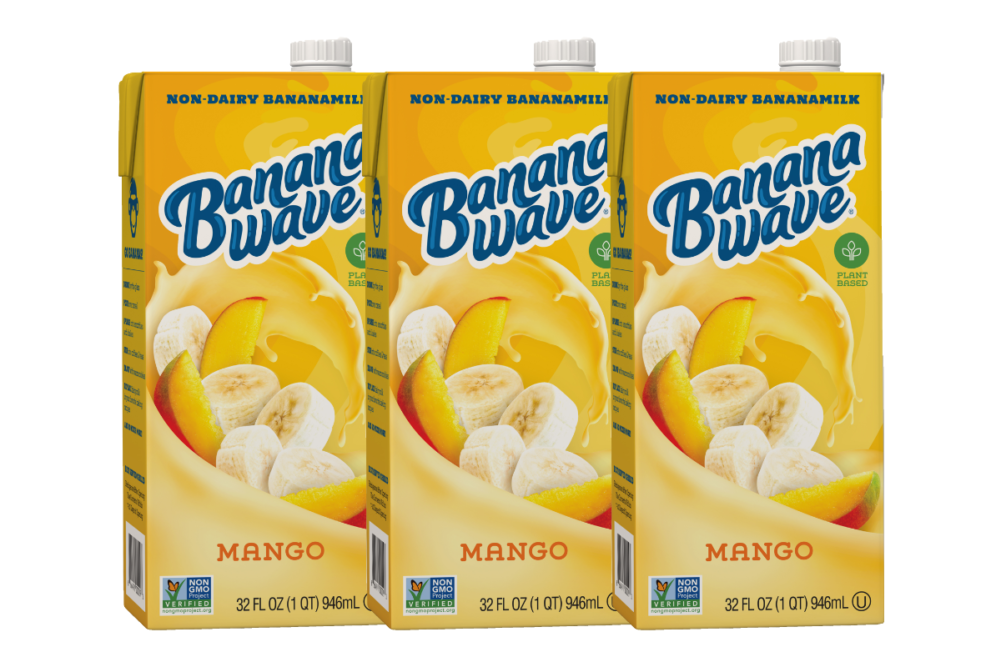 Banana Wave mango flavored dairy-free milk