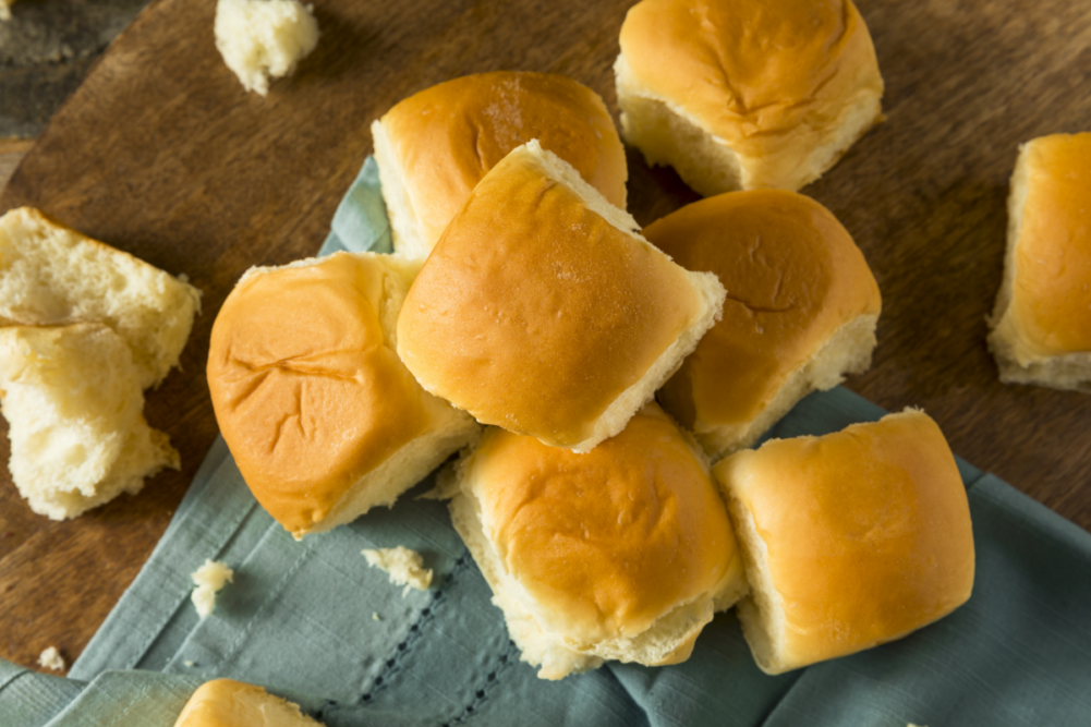 Hawaiian buns on kitchen counter