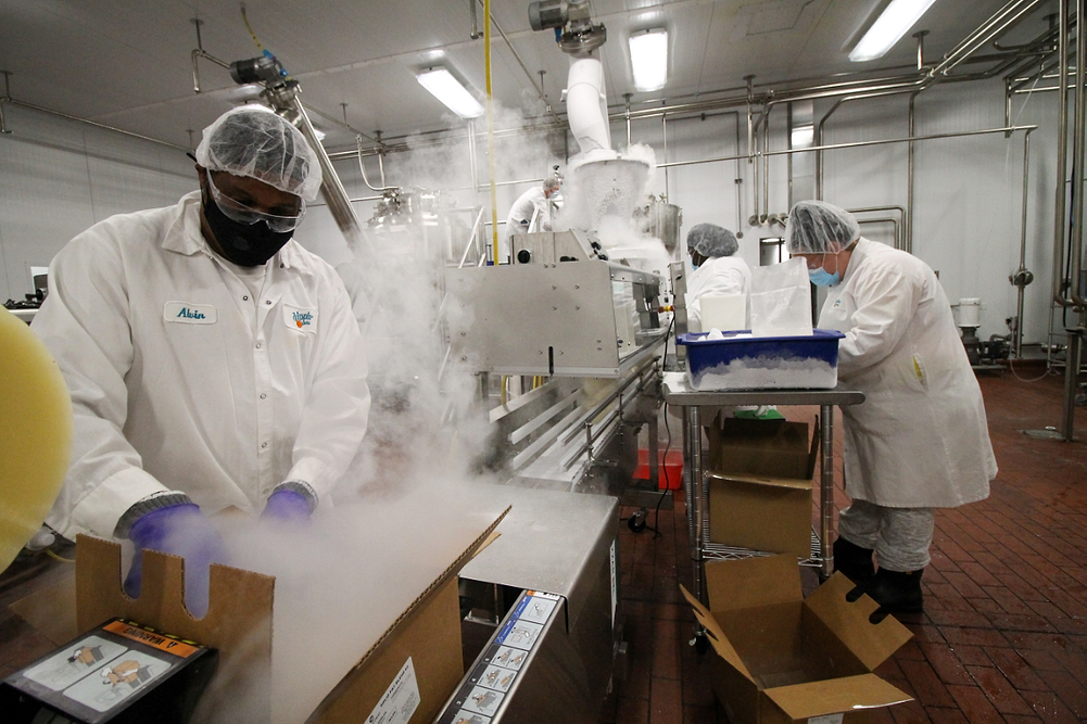 Dippin Dots' cryogenic freeze drying facility