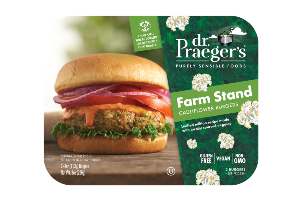 Dr. Praeger's Farm Stand Cauliflower Burger