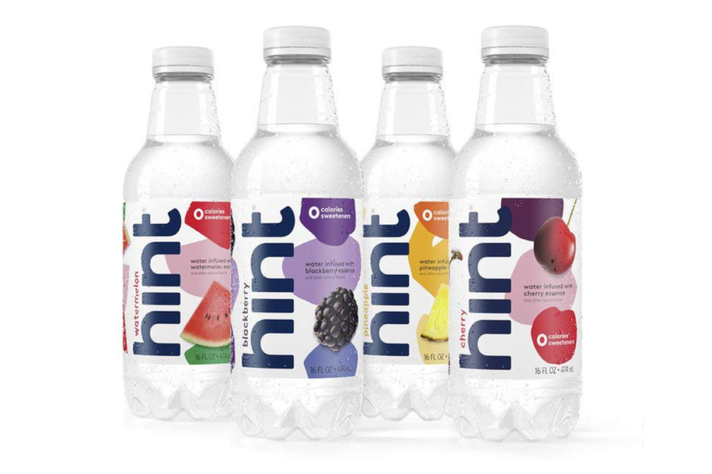 Hint flavored water