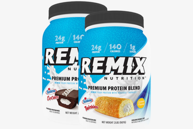 New protein powders featuring Hostess snack cake flavors from bodybuilding.com