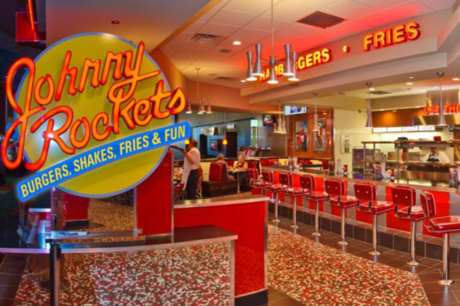 Johnny Rockets restaurant interior