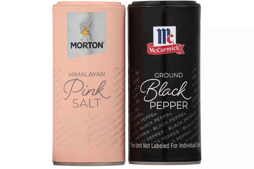 Morton salt McCormick pepper shakers