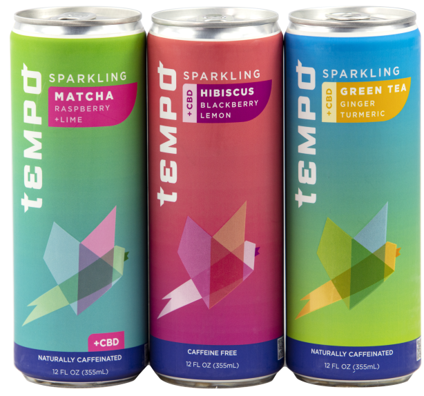 Tempo CBD-infused sparkling teas