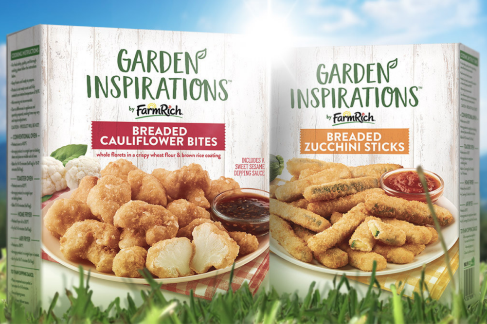 Farm Rich Garden Inspiration frozen breaded zucchini sticks and frozen breaded cauliflower bites