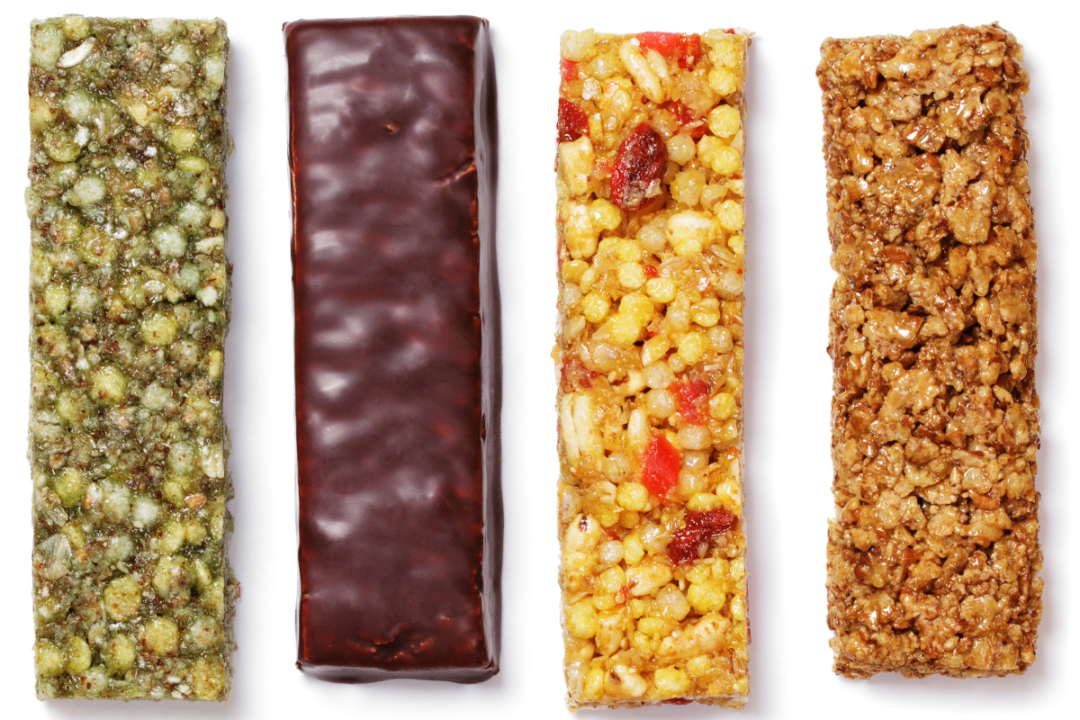 various plant-based protein nutrition snack bars