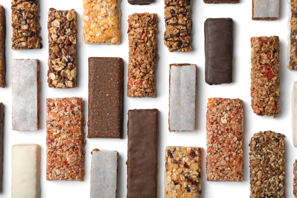 variety of snack bars