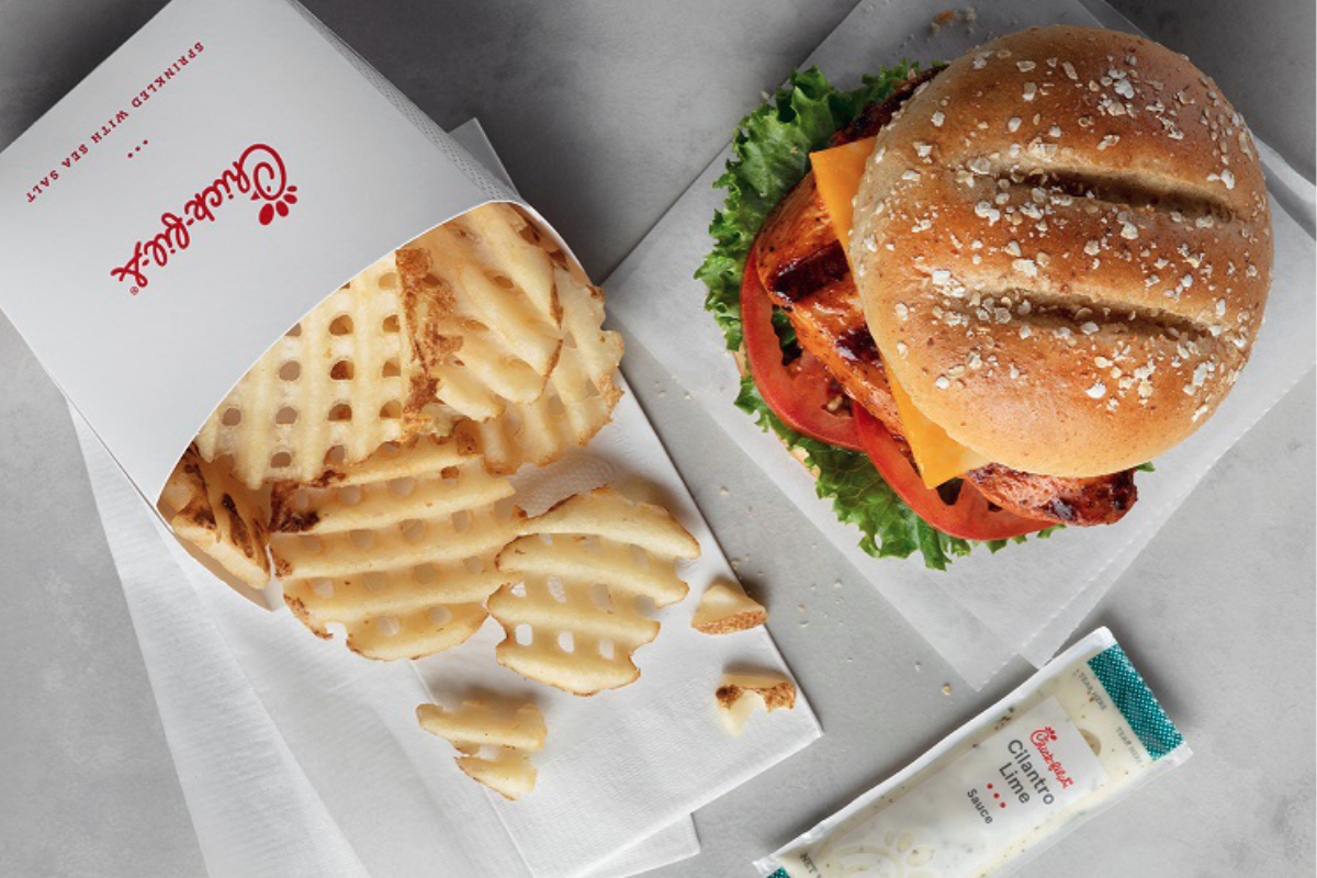 Chick-fil-A Grilled Spicy Chicken Deluxe Sandwich