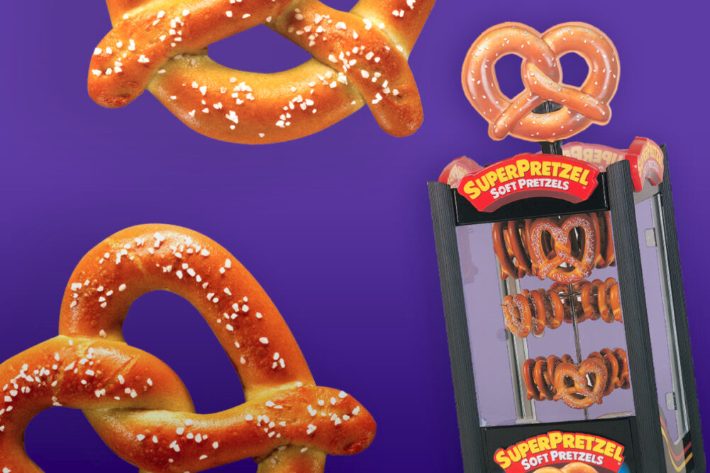 J&J Snack Foods Superpretzel display