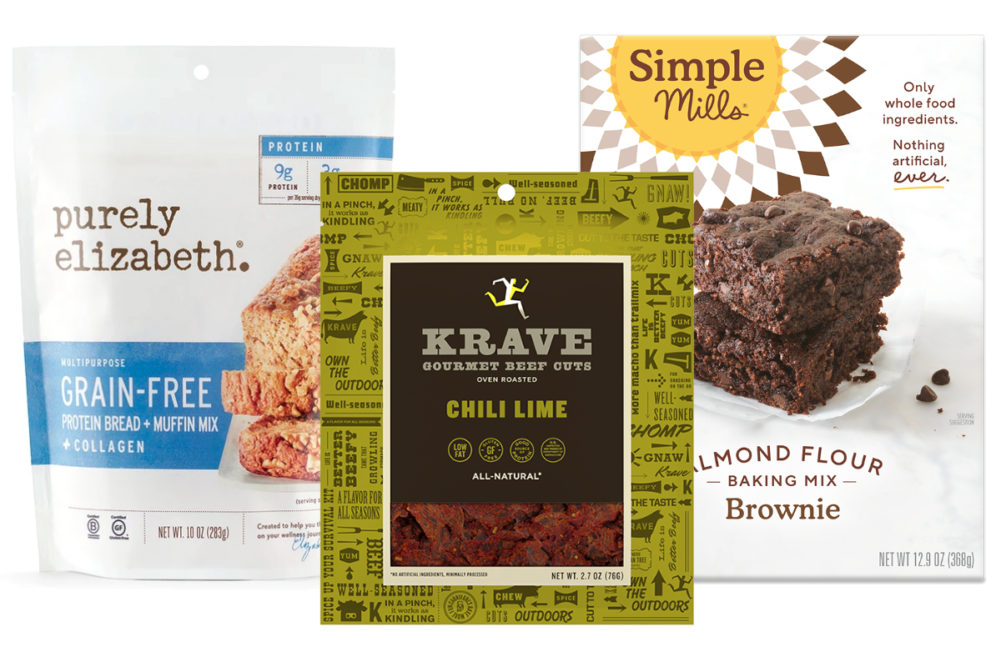 Purely Elizabeth, Krave Jerky and Simple Mills products
