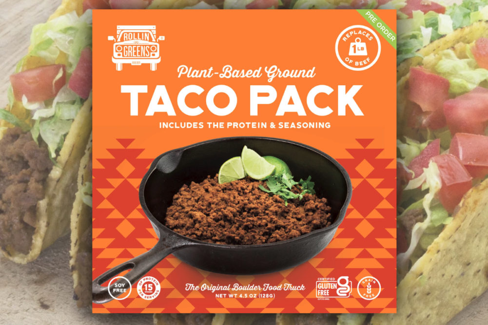 RollinGreens plant-based taco pack