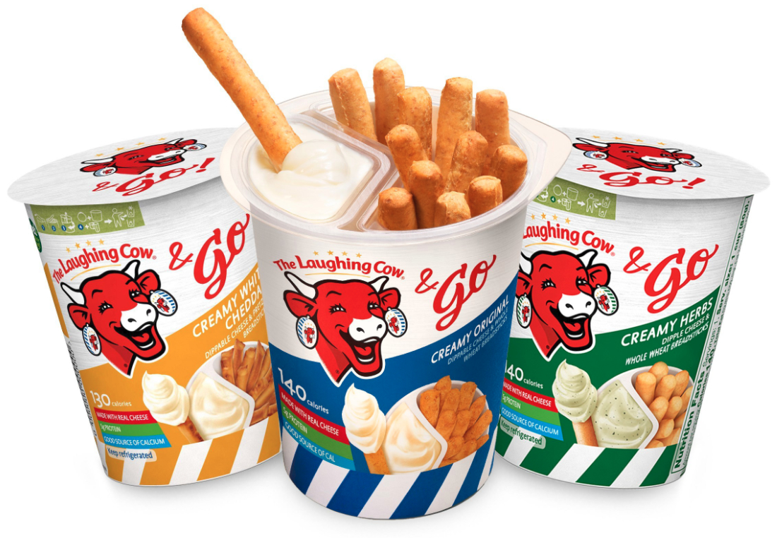 The Laughing Cow & Go portable snack cups