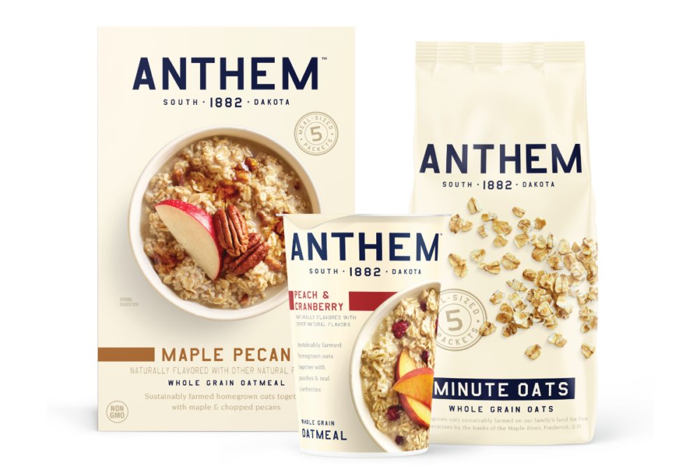 New oatmeal varieties from Anthem Oats