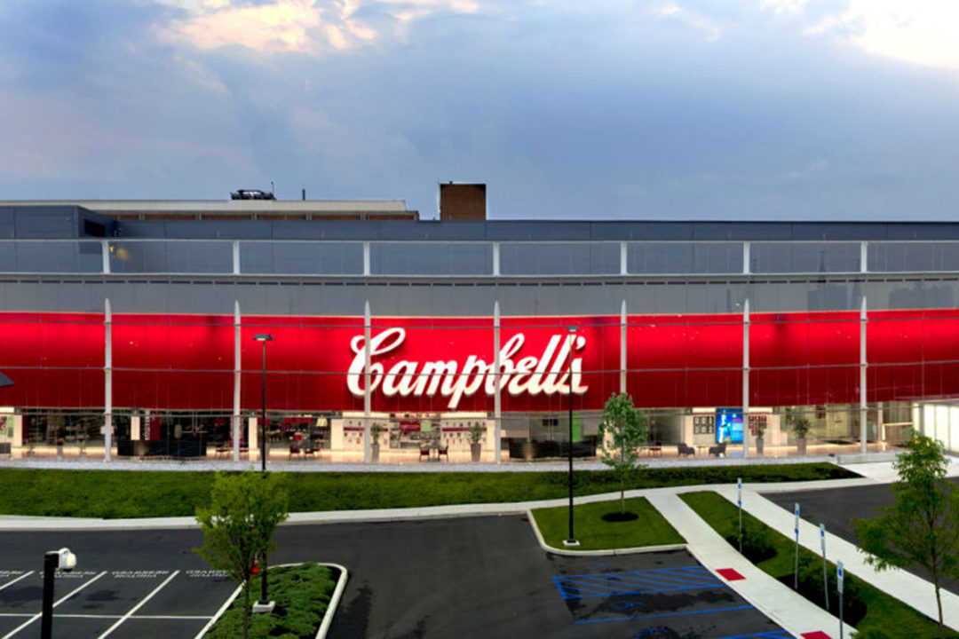 Exterior of Campbell Soup corporate facility