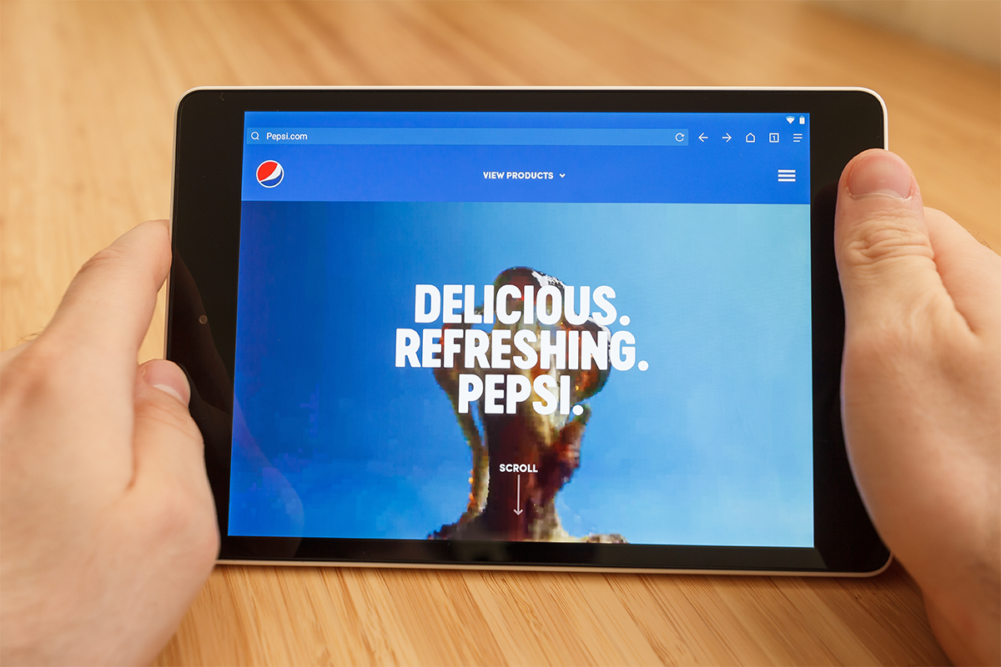 PepsiCo on tablet