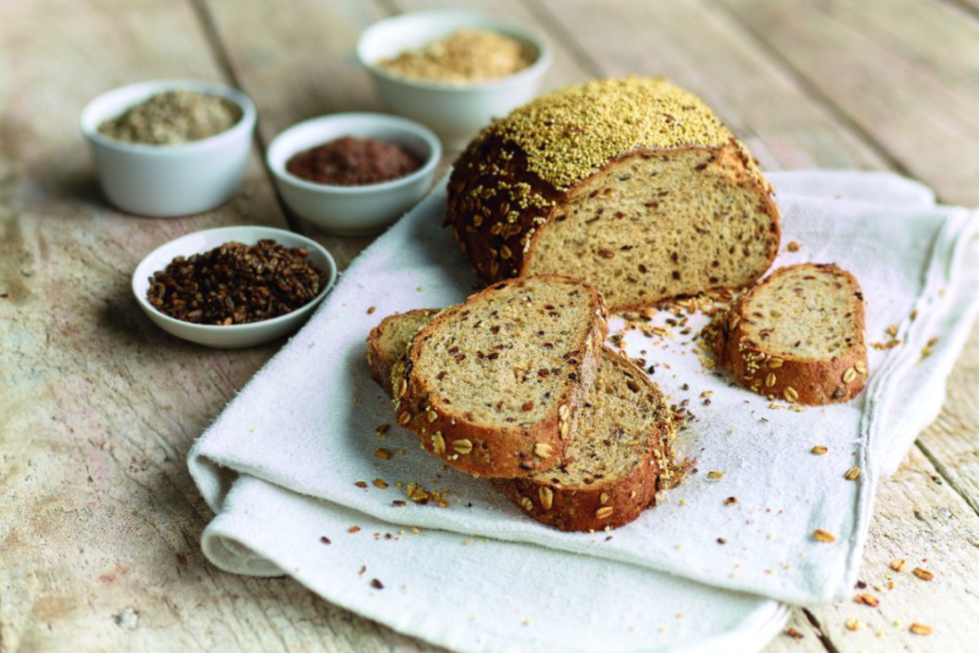 bread made with of seeds and ancient grains from Schobbers
