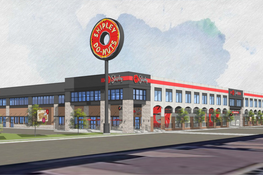 Artist's rendering of new Shipley Do-Nuts headquarters in Houston