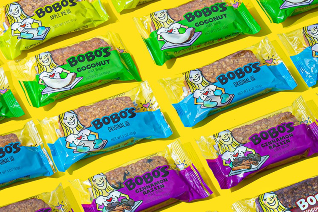Variety of snack bars from Bobo’s 