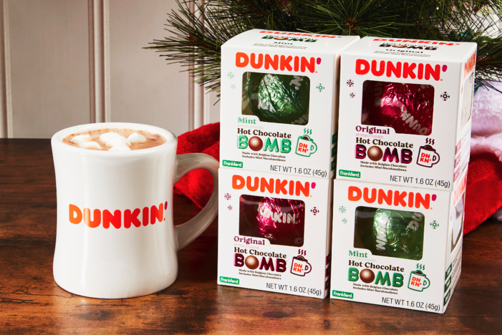 Dunkin' Hot Chocolate Bombs from Frankford Candy