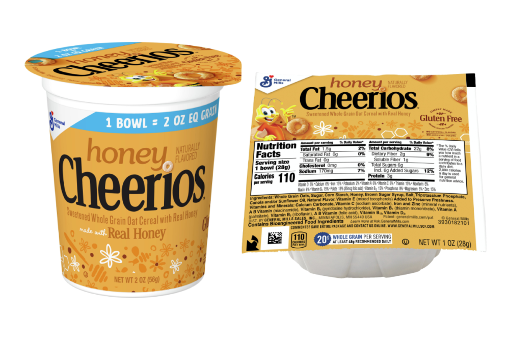 Honey Cheerios. for k-12 schools from General Mills