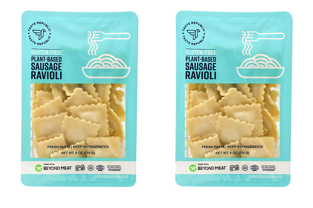 ravioli with plant-based sausage from Taste Republic