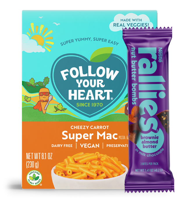 Follow Your heart SuperMac and Nestle Rallies Nut Butter Bombs