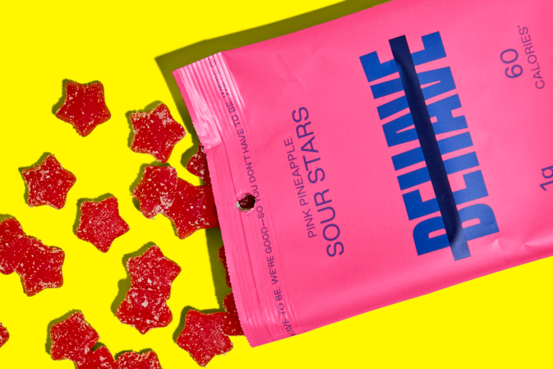Pink Pineapple Sour Stars from Behave Foods Inc. 