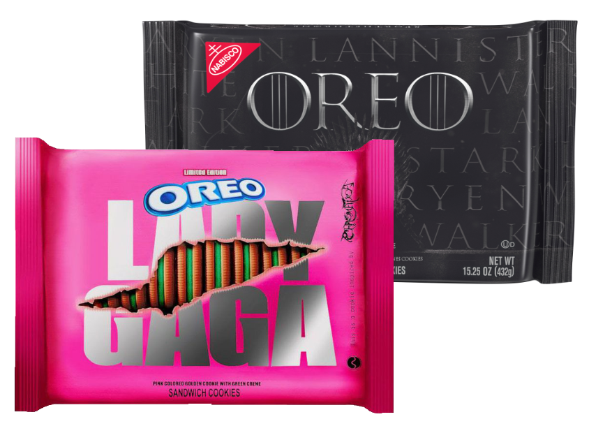 Lady Gaga- and Game of Thrones-themed Oreos from Mondelez International
