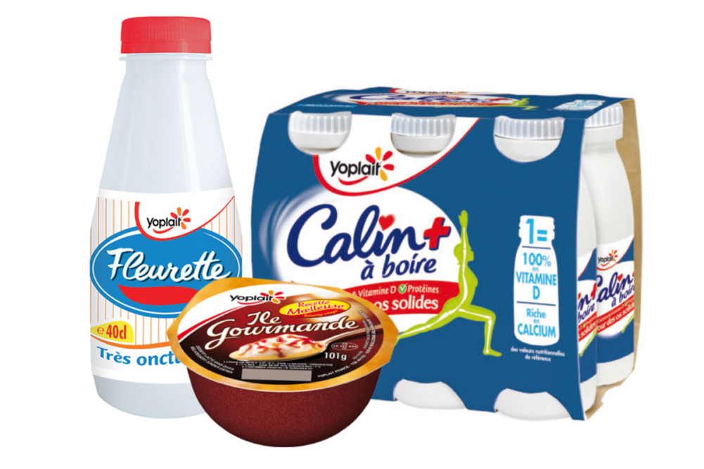Yoplait Flueurette, Yoplait Ile Gourmande and Yoplait Calin + a boire products