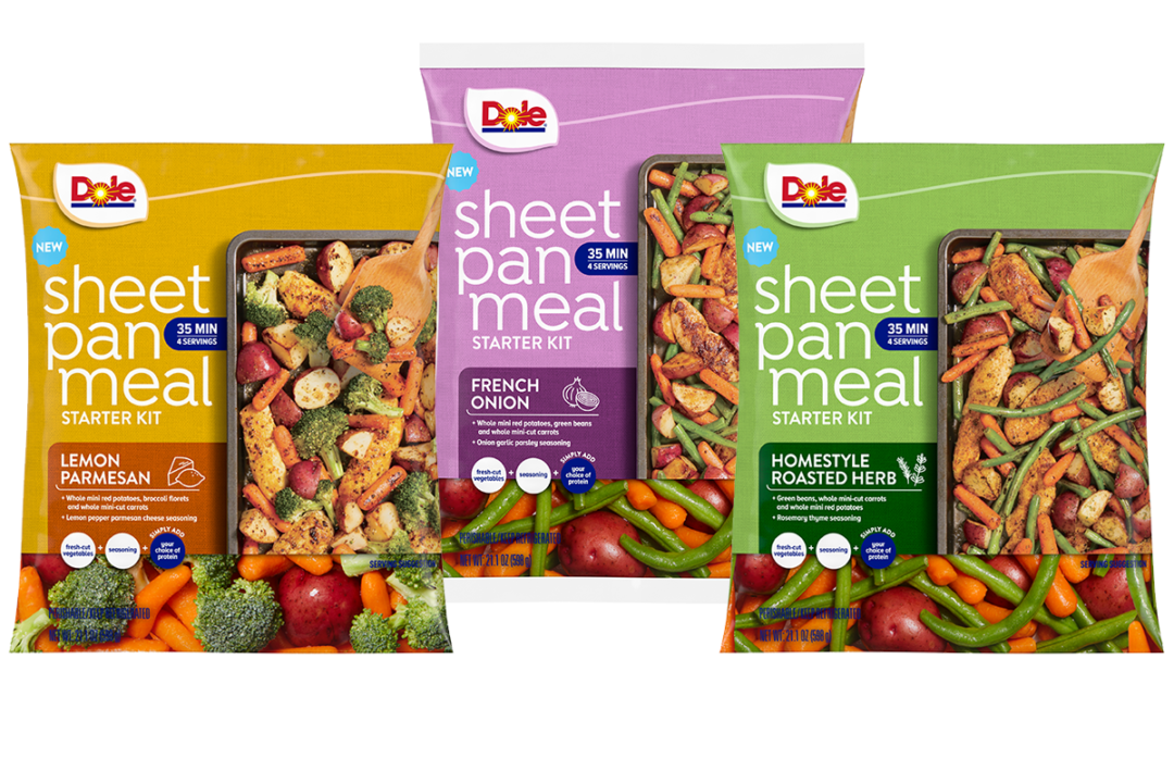 New sheet pan meals from Dole Food Co. 