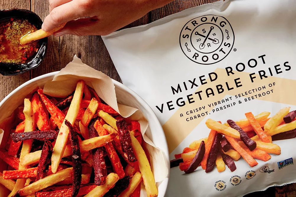Frozen vegetable fries from Strong Roots