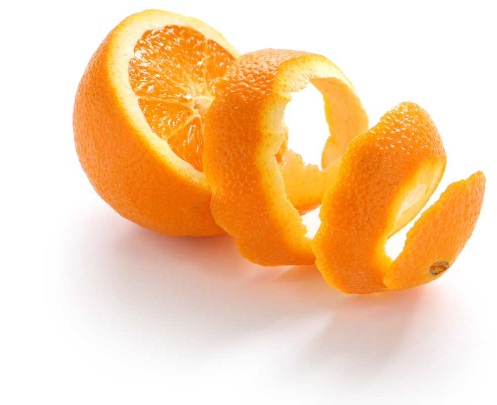 Orange citrus peel