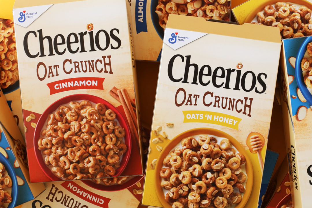 Variety of Cheerios Oat Crunch cereals from General Mills