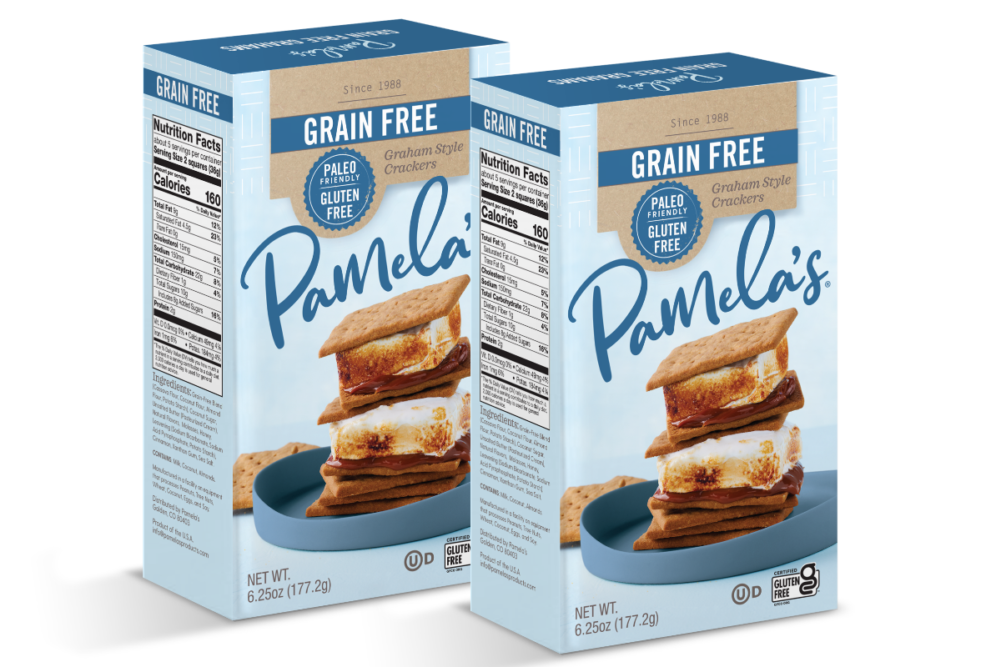 grain-free graham-style crackers from Pamela’s Products 