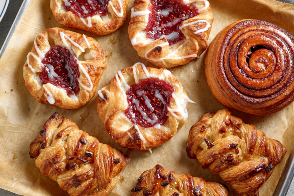 Assortment of fresh baked sweet rolls