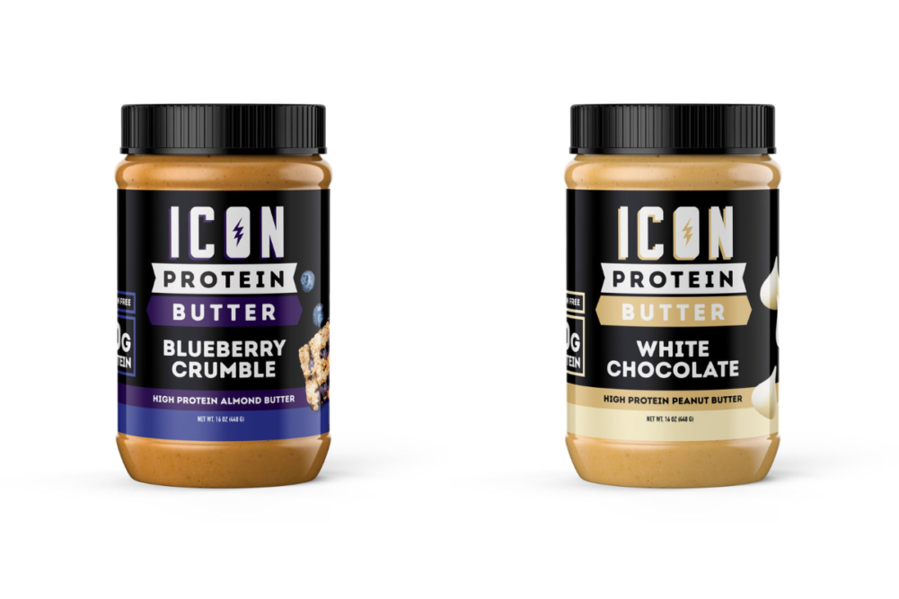 white chocolate and blueberry crumble Protein Butter from ICON Meals